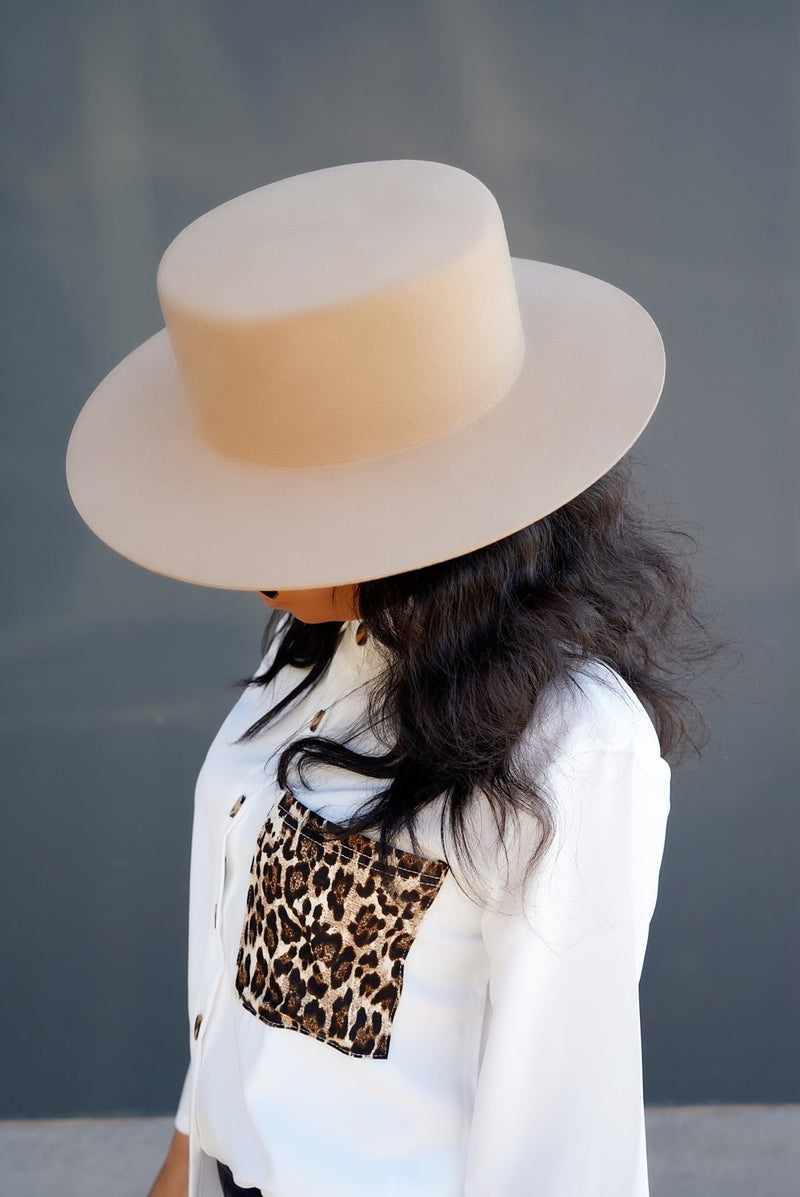 Dahlia Boater- Tan – Salt Sage Boutique1