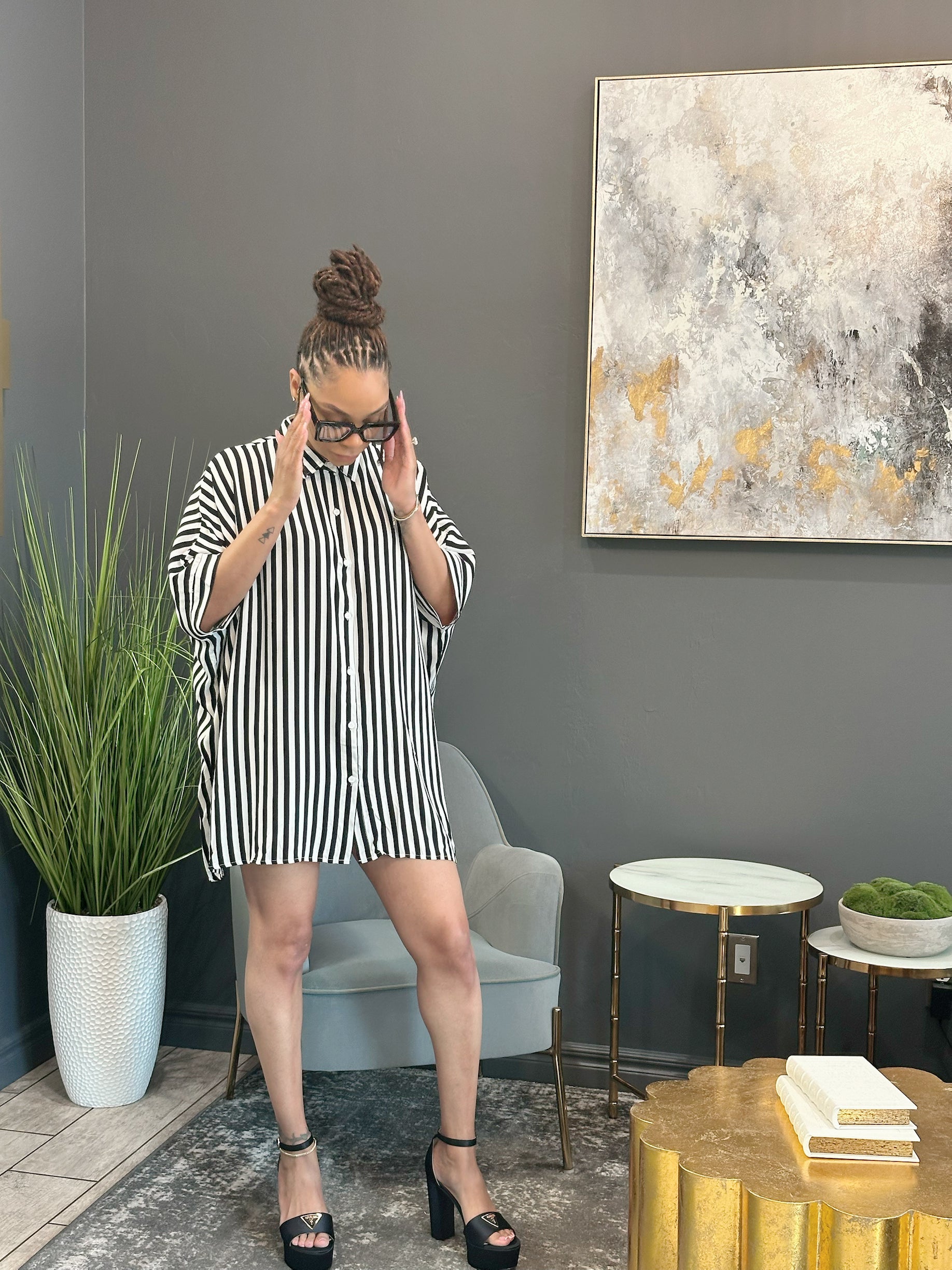 Stripe Me Please || dress