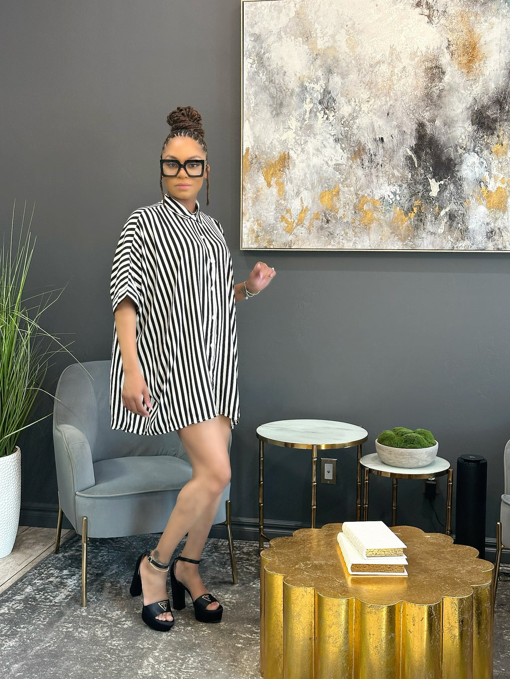 Stripe Me Please || dress