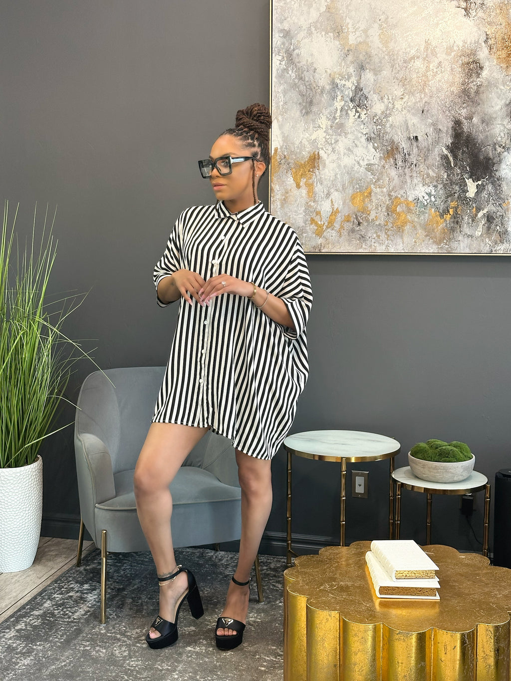Stripe Me Please || dress