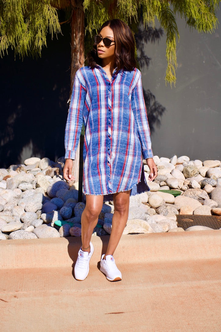Channel Flannel Top