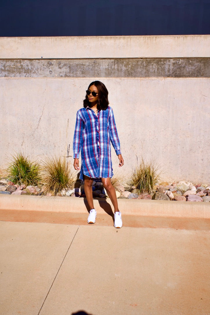 Channel Flannel Top