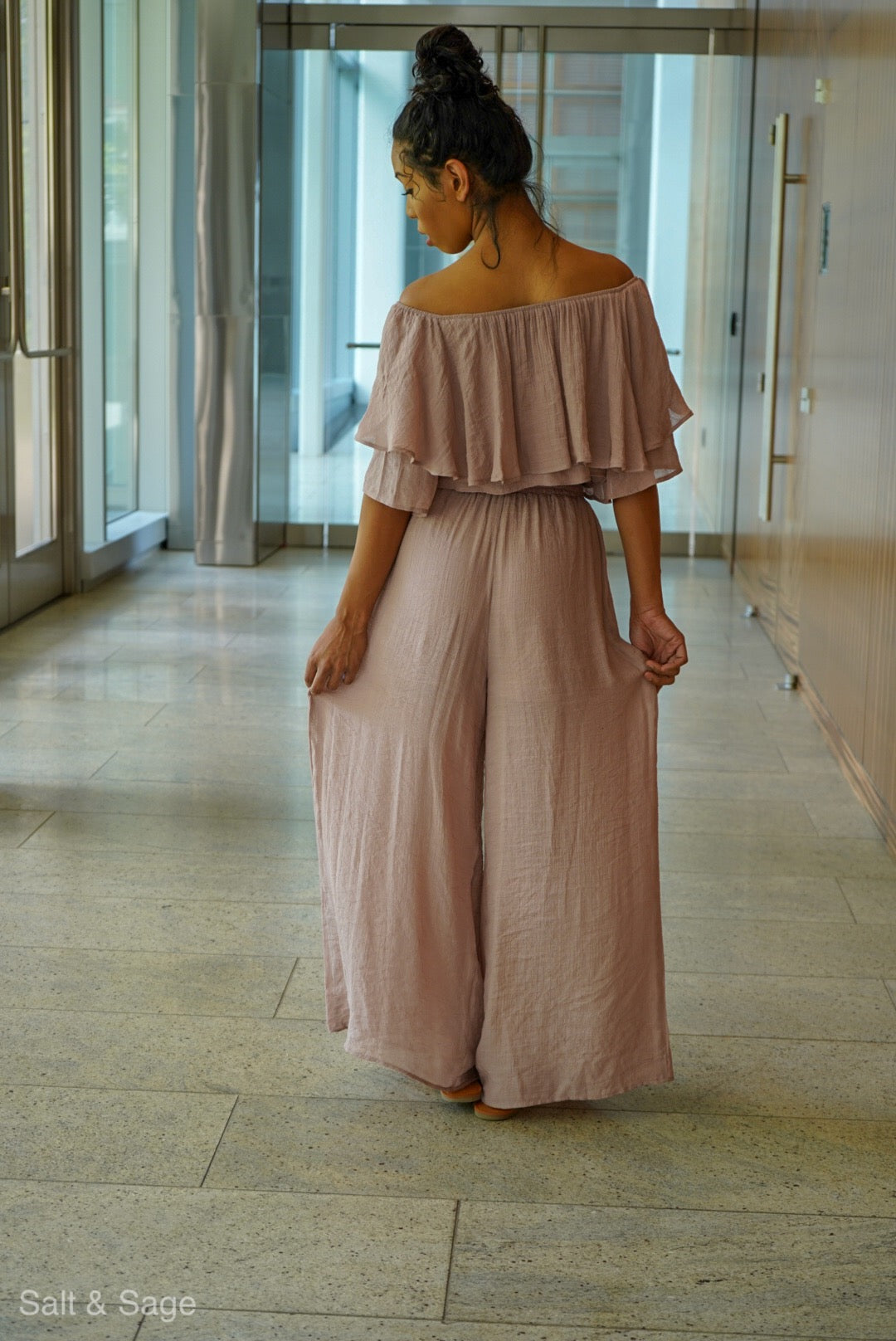 Breeze Off The Pond Set- Mauve