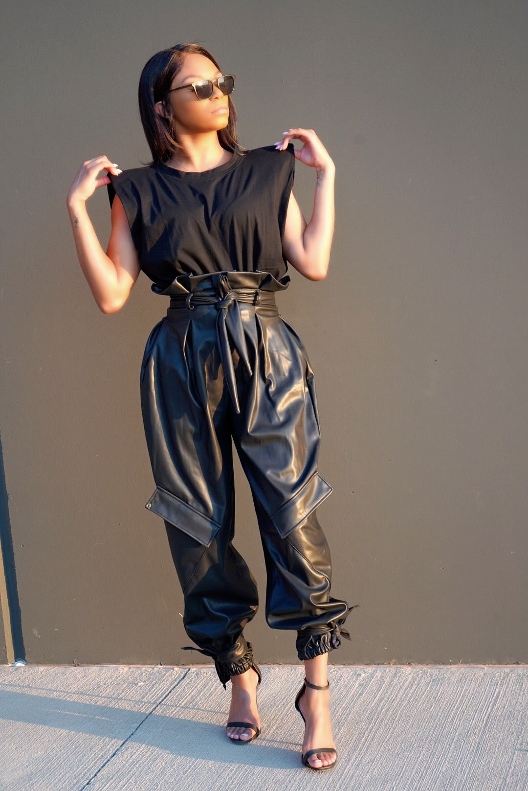 Elevated Basics || Padded Tee Black