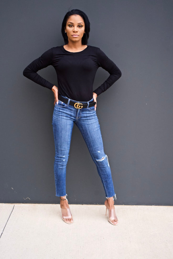 Back to the Basics Top -Black